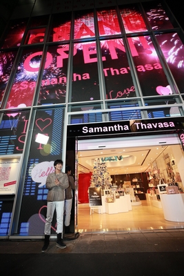 三代目JSB岩田の登場に原宿が一時騒然！Samantha Thavasaとコラボ